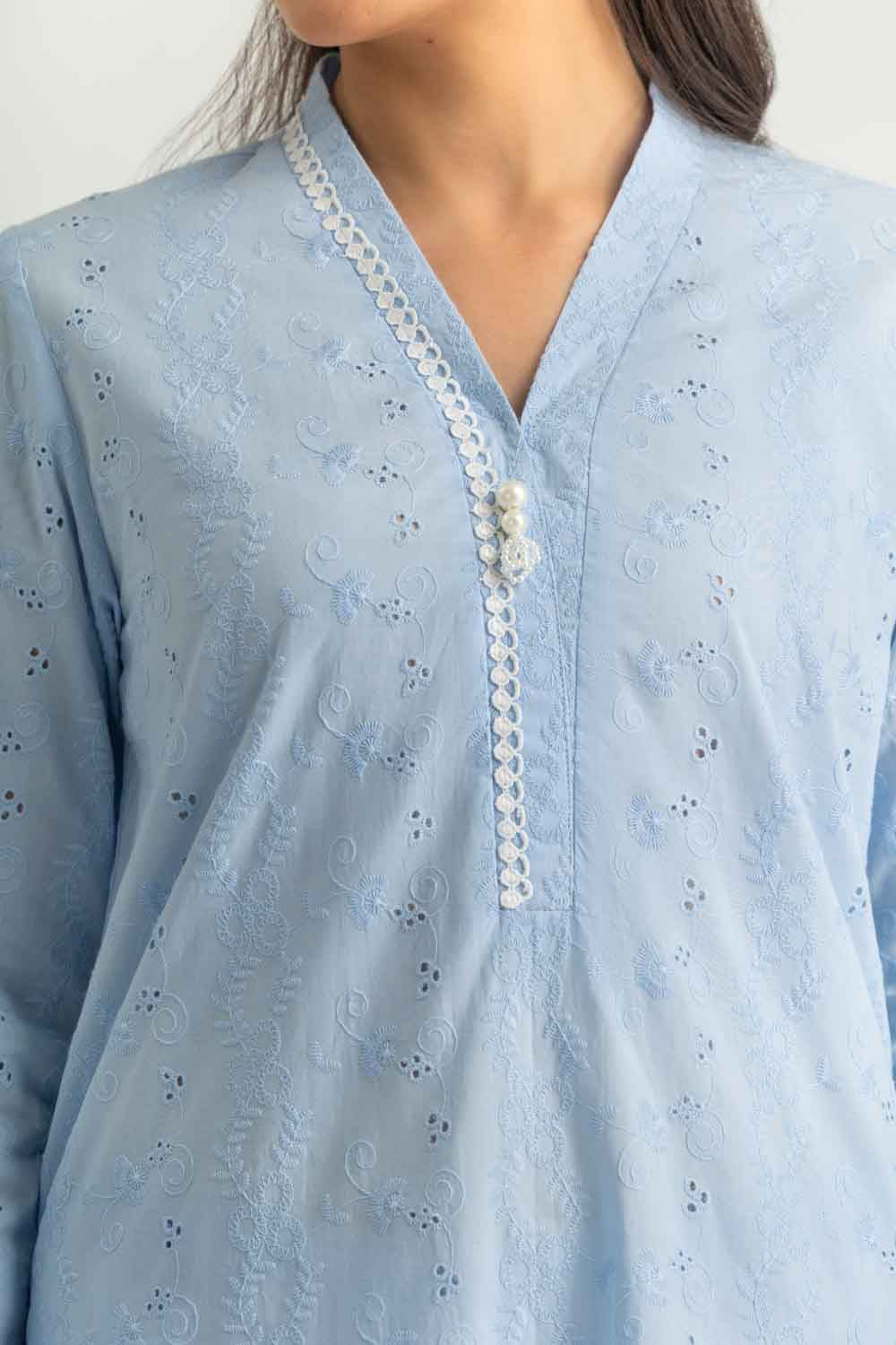 Cotton Embroidered Co-Ord Set