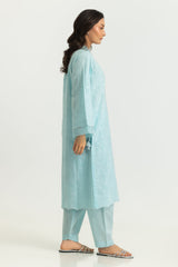 Cotton Embroidered Shirt And Dyed Shalwar