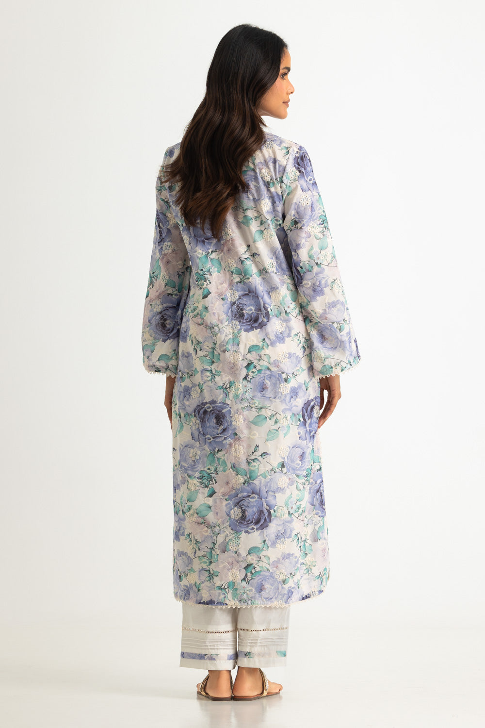 Cotton Printed Co-Ord Set With Embroidered