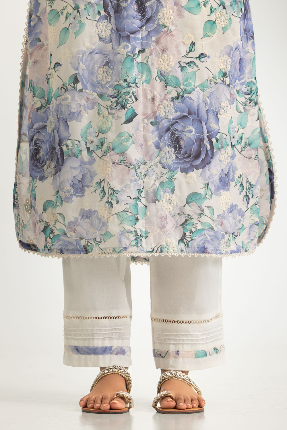 Cotton Printed Co-Ord Set With Embroidered