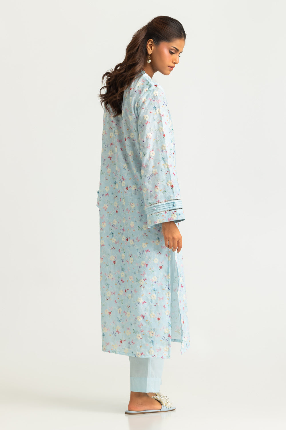 Cotton Printed Co-Ord Set With Embroidered