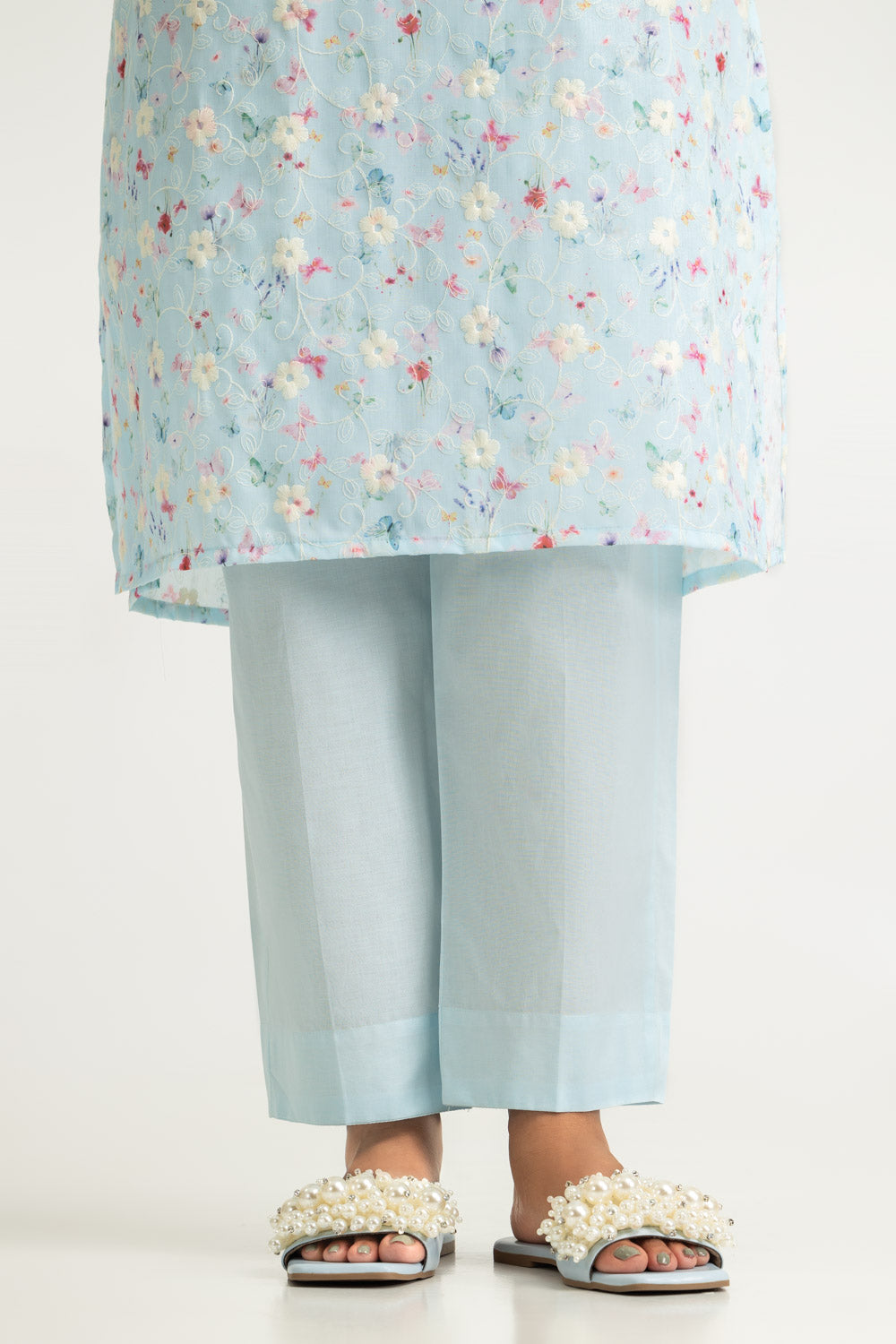 Cotton Printed Co-Ord Set With Embroidered