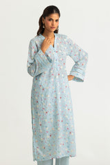 Cotton Printed Co-Ord Set With Embroidered