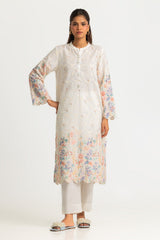 Cotton Printed Co-Ord Set With Embroidered