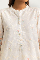 Cotton Printed Co-Ord Set With Embroidered