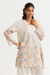 Cotton Printed Co-Ord Set With Embroidered