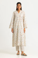 Cotton Printed Co-Ord Set With Embroidered