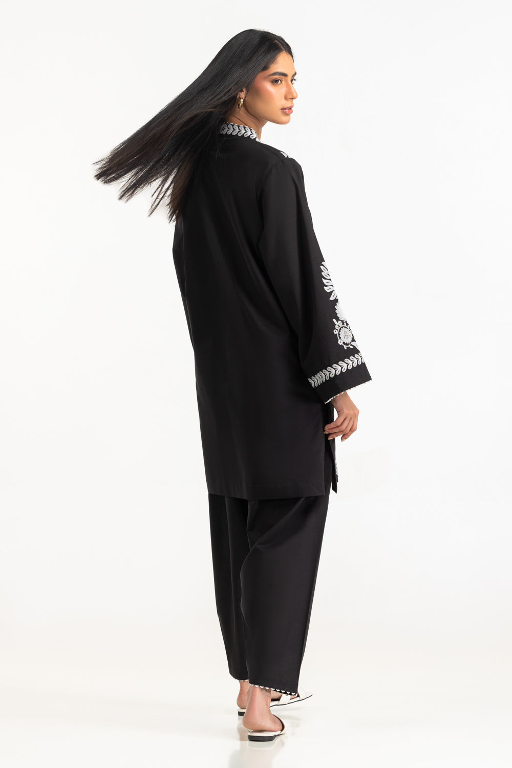 Cotton Slub Embroidered Co-Ord Set