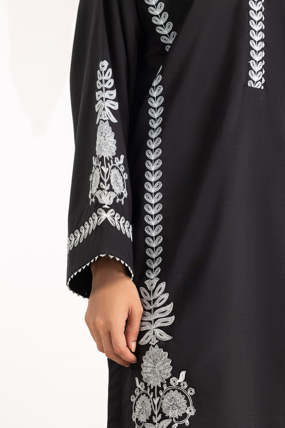 Cotton Slub Embroidered Co-Ord Set