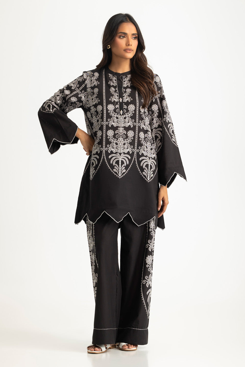 Cotton Viscose Slub Printed Co-Ord Set