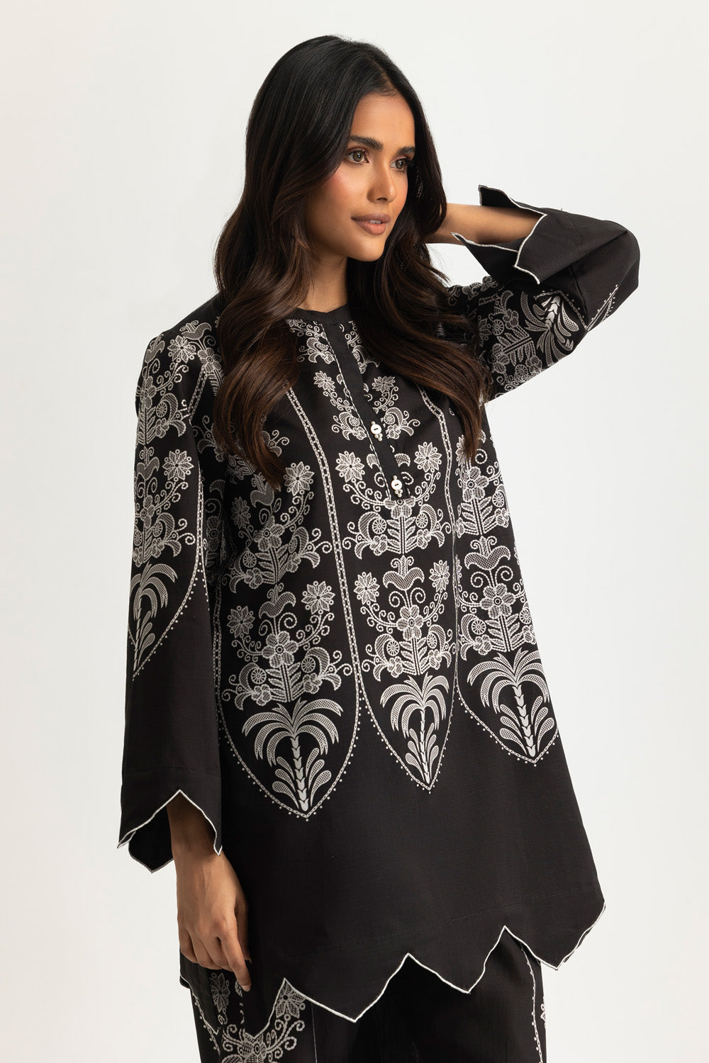 Cotton Viscose Slub Printed Co-Ord Set