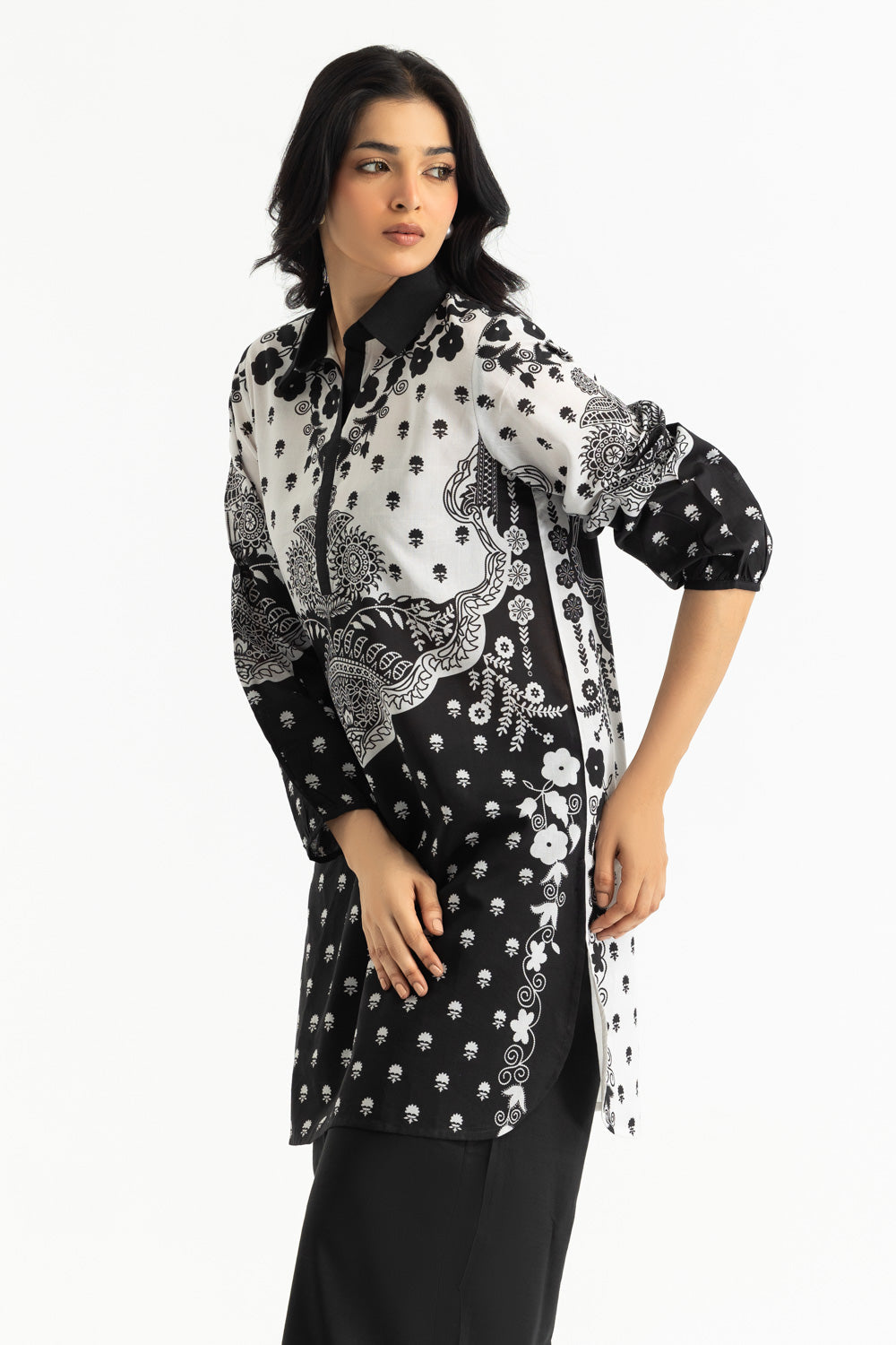 Cotton Viscose Slub Printed Co-Ord Set