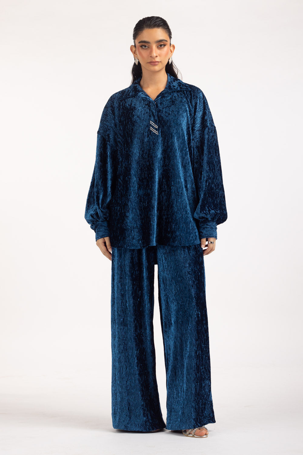 Crinkle Velvet Co-Ord Set