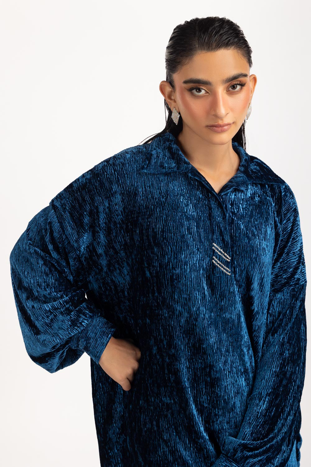 Crinkle Velvet Co-Ord Set