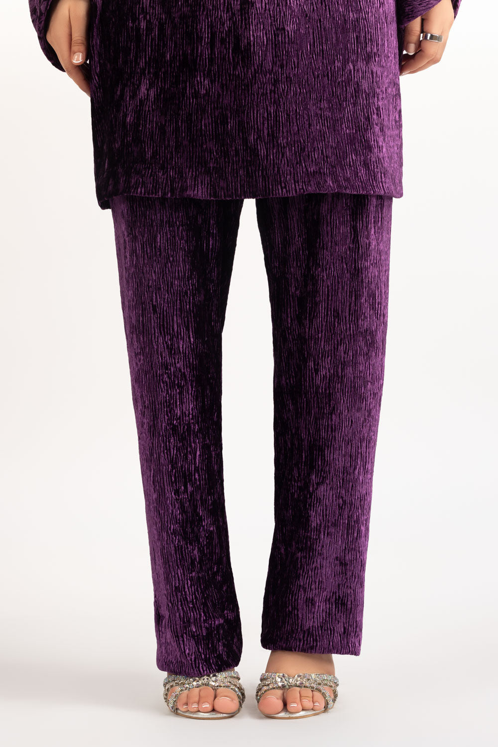 Crinkle Velvet Co-Ord Set