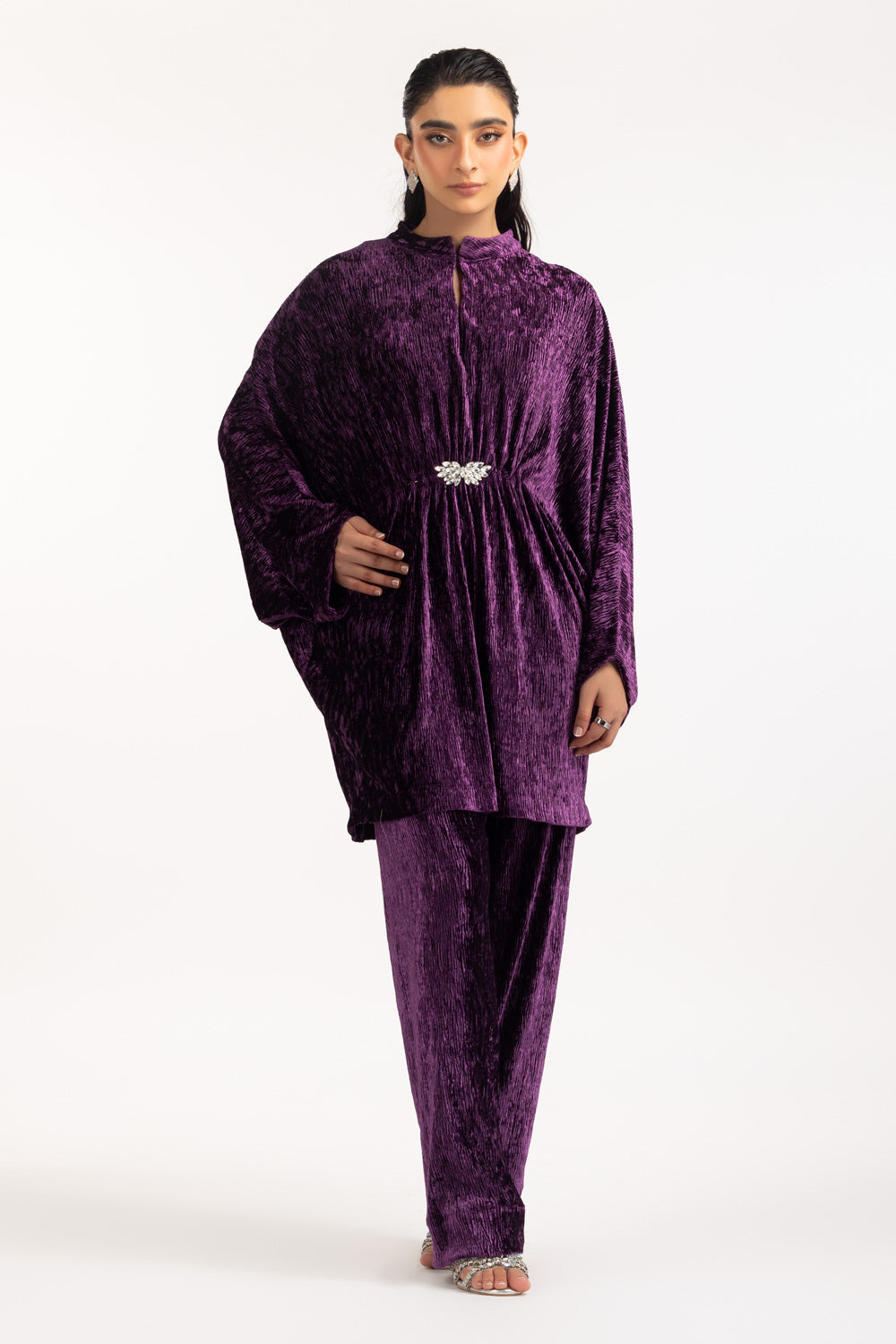 Crinkle Velvet Co-Ord Set