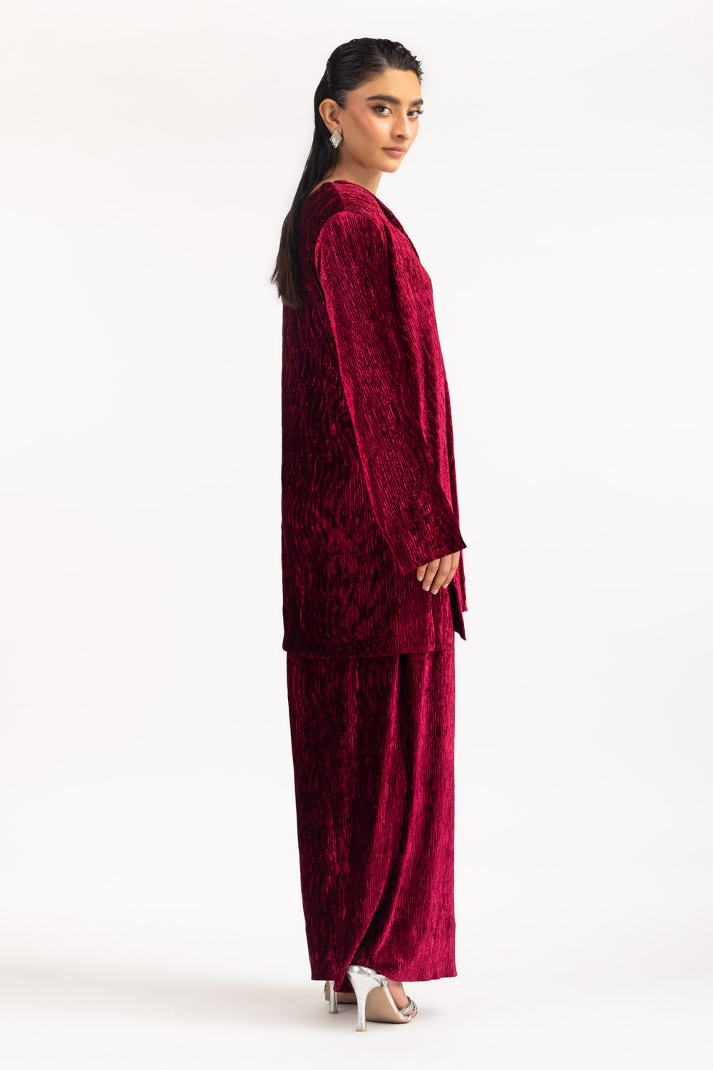 Crinkle Velvet Co-Ord Set