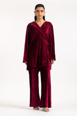 Crinkle Velvet Co-Ord Set
