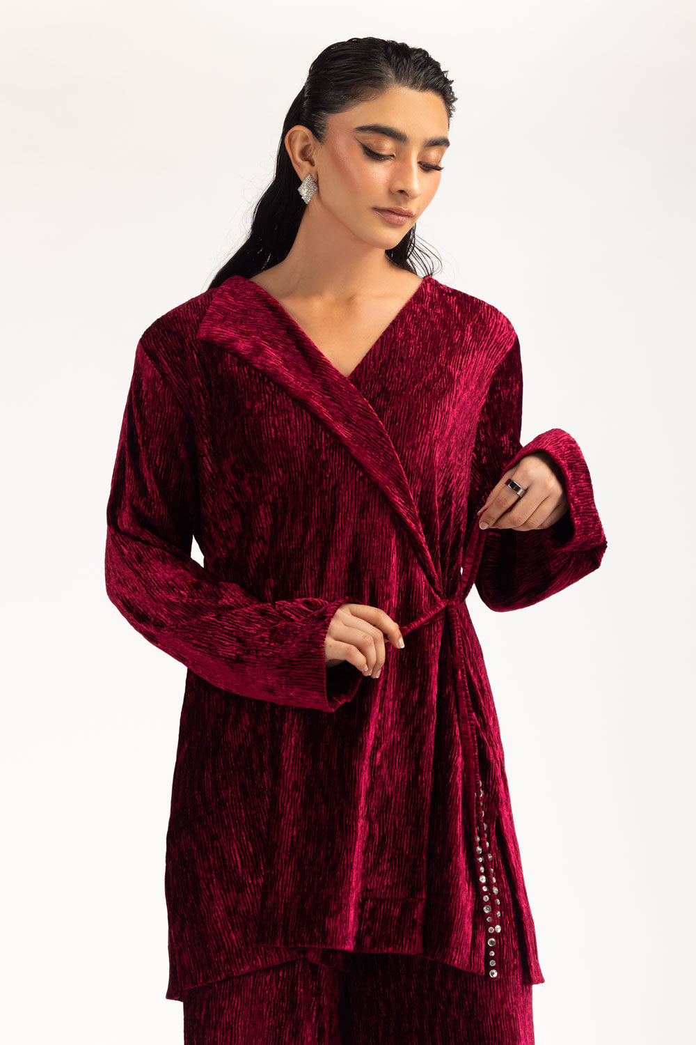 Crinkle Velvet Co-Ord Set