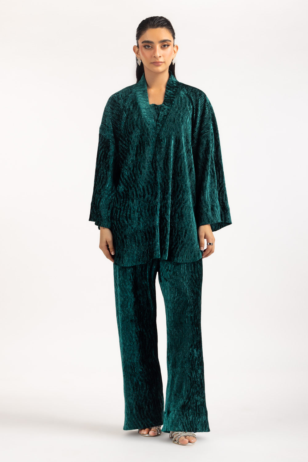 Crinkle Velvet Co-Ord Set