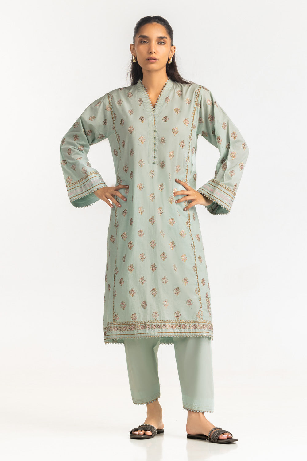 Cross Hatch Block Printed Co-Ord Set