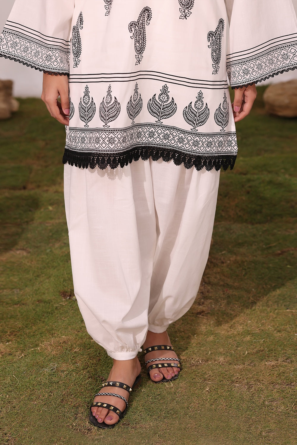 Cross Hatch Block Printed Co-Ord Set