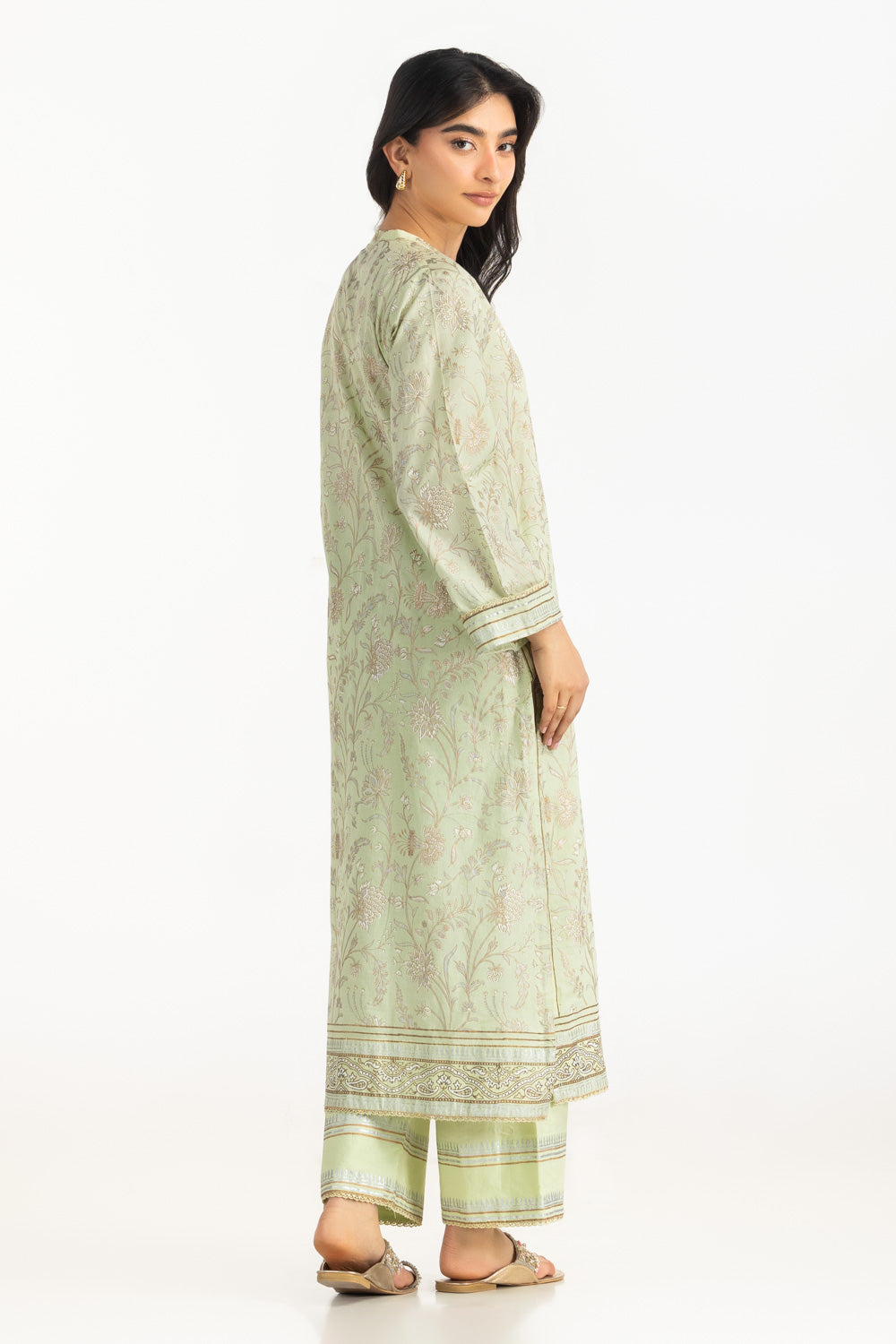 Cross Hatch Block Printed Shirt And Trouser