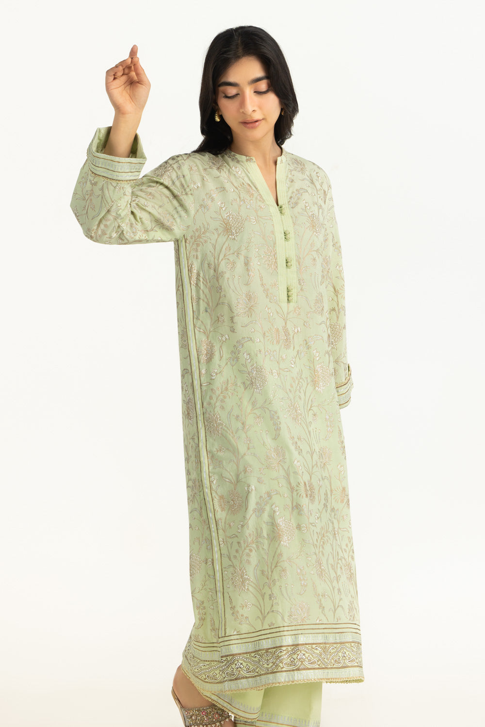 Cross Hatch Block Printed Shirt And Trouser