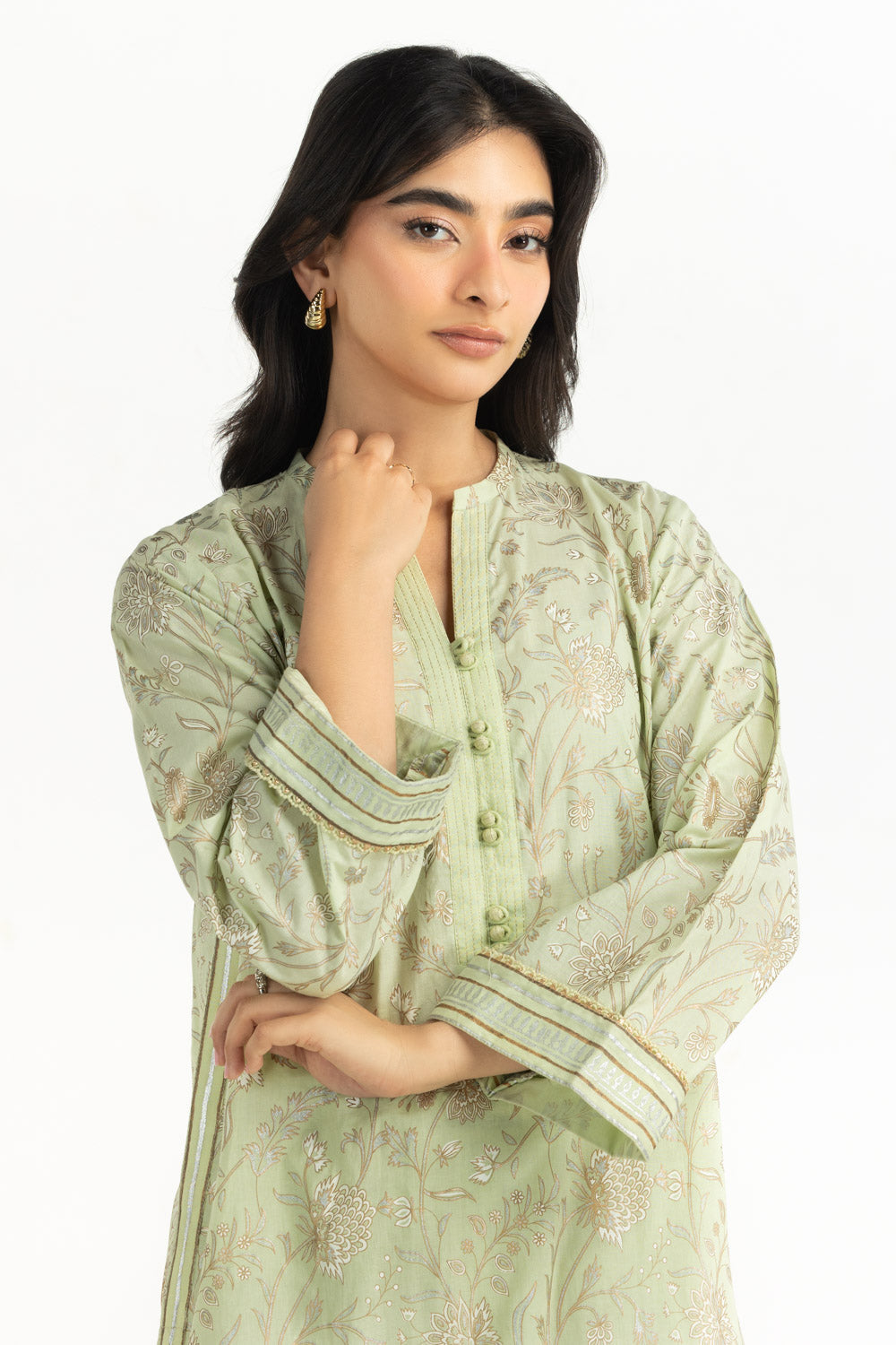 Cross Hatch Block Printed Shirt And Trouser