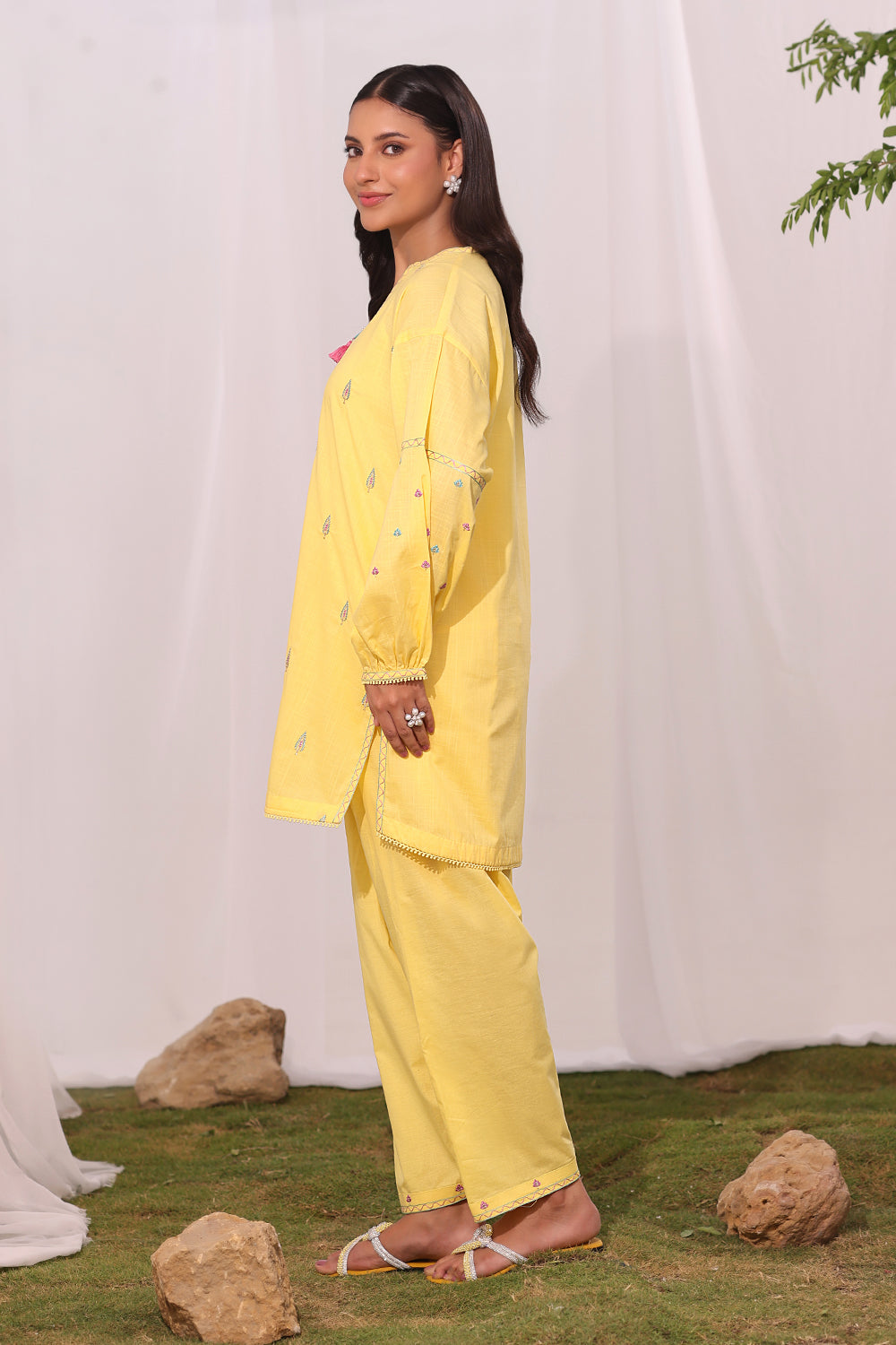 Cross Hatch Embroidered Co-Ord Set