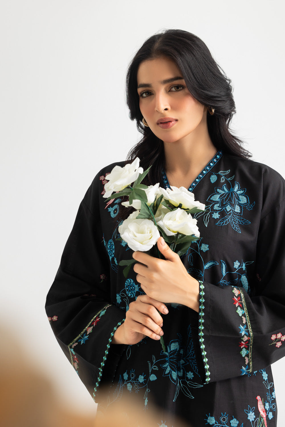 Cross Hatch Embroidered Shirt And Cambric Trouser