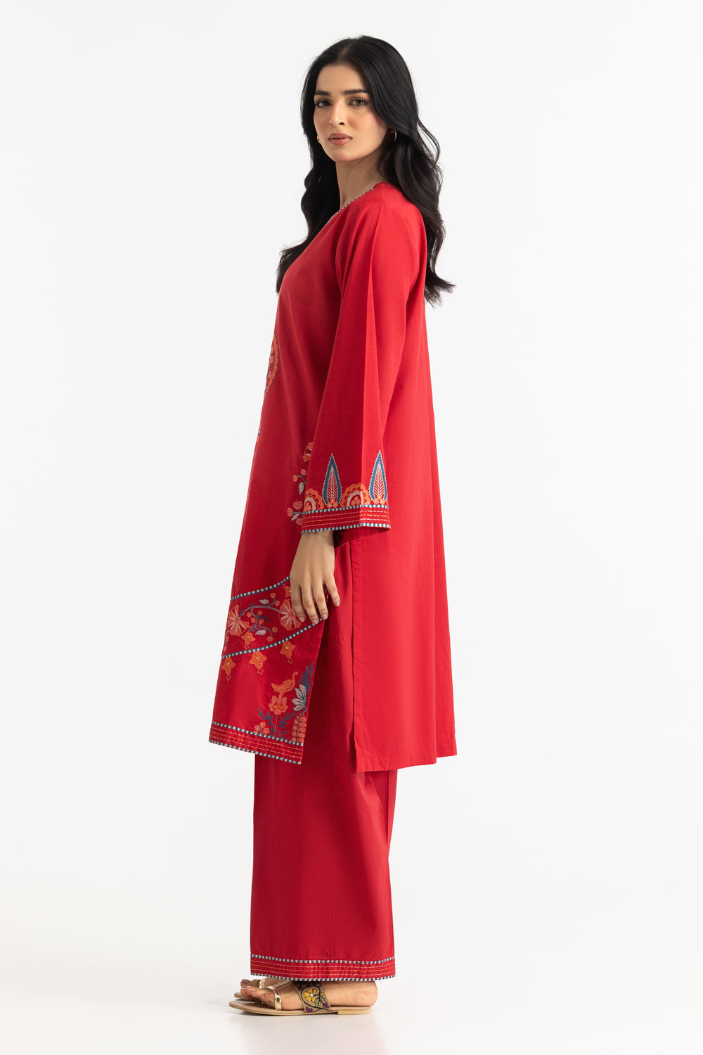 Cross Hatch Embroidered Shirt And Cambric Trouser