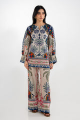 Cross Hatch Printed Co-Ord Set