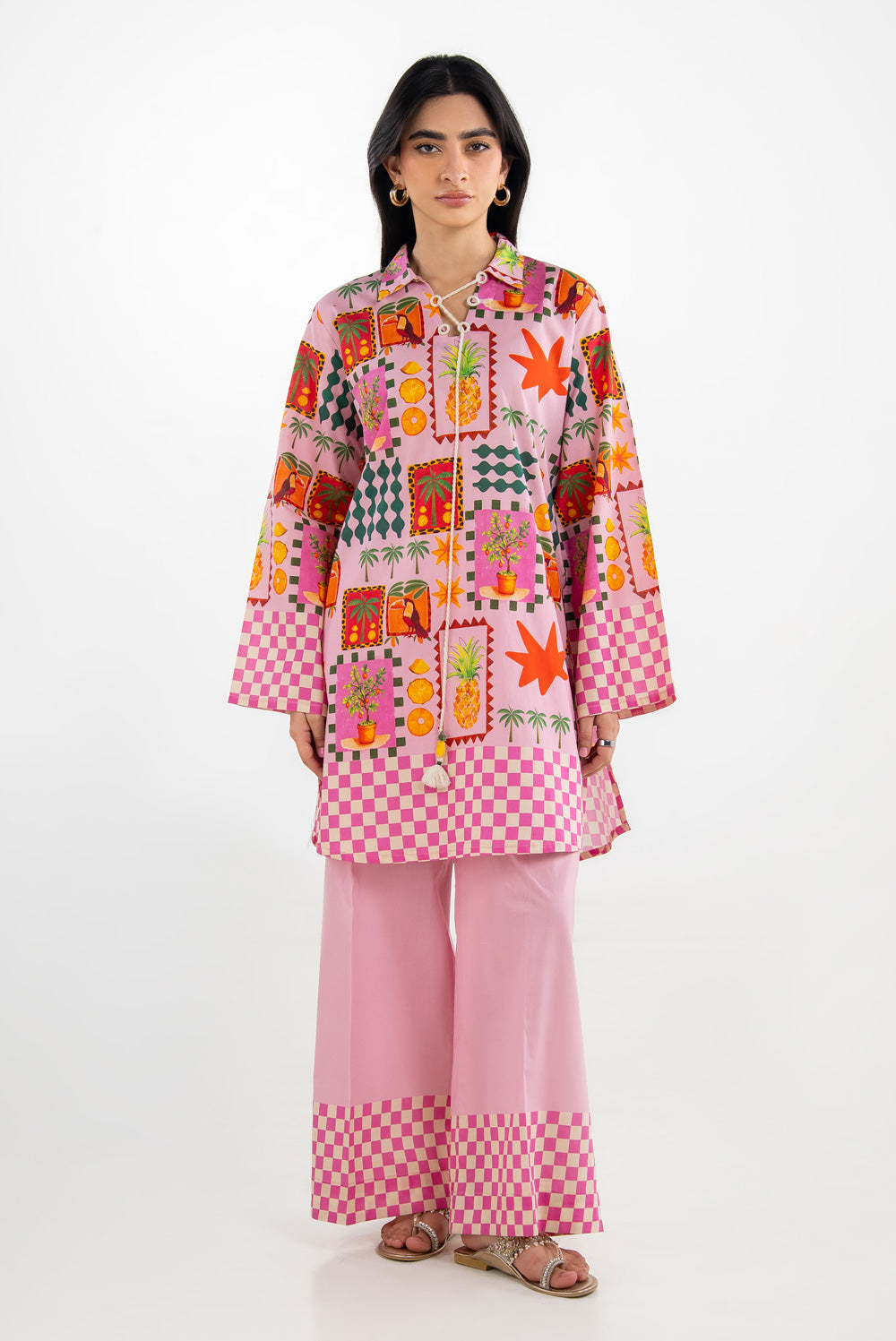Cross Hatch Printed Co-Ord Set