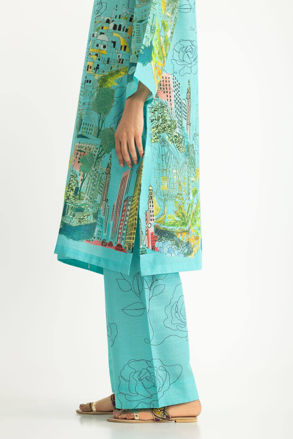 Cross Hatch Printed Co-Ord Set