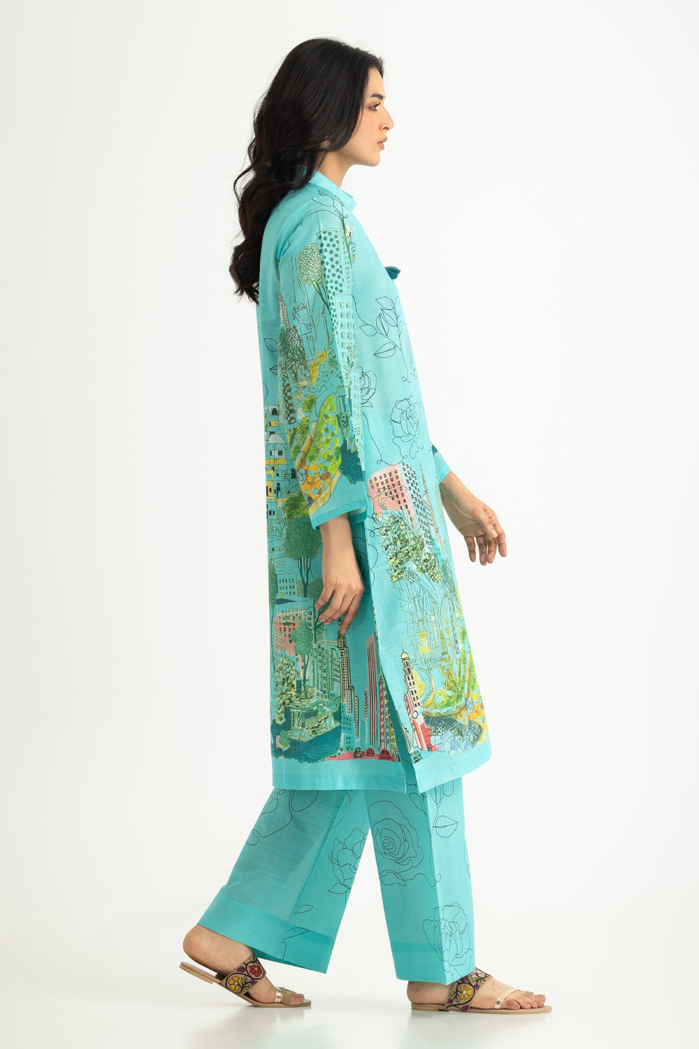 Cross Hatch Printed Co-Ord Set