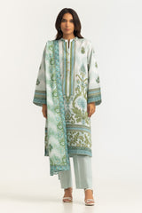 Cross Hatch Printed Shirt And Dupatta