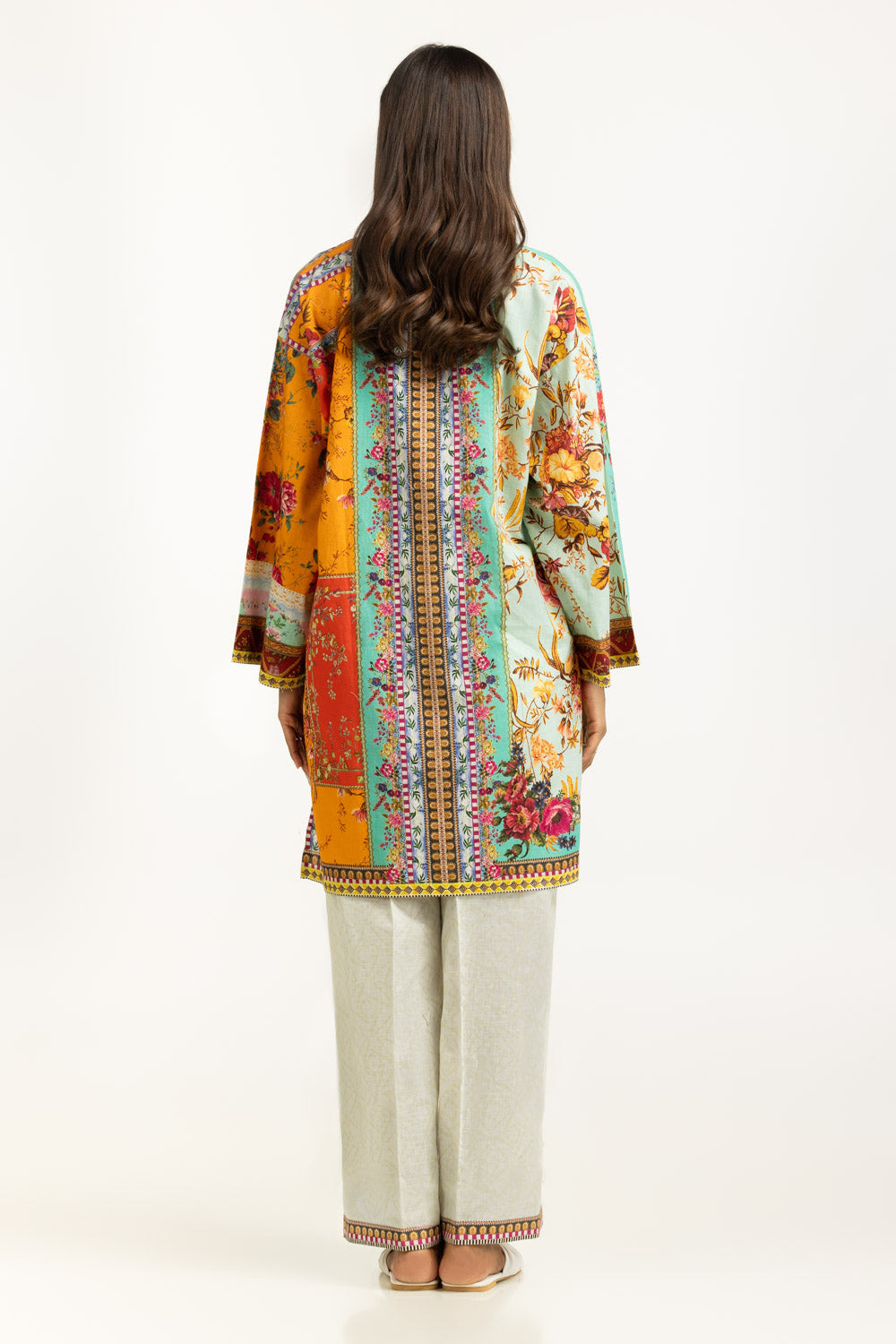 Cross Slub Printed Co-Ord Set