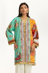 Cross Slub Printed Co-Ord Set