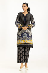 Cross Slub Printed Co-Ord Set