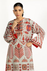 Cross Slub Printed Shirt