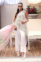 3 Piece Unstitched Embroidered Lawn Suit