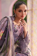 3 Piece Unstitched Embroidered Lawn Suit