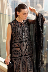 3 Piece Unstitched Embroidered Lawn Suit
