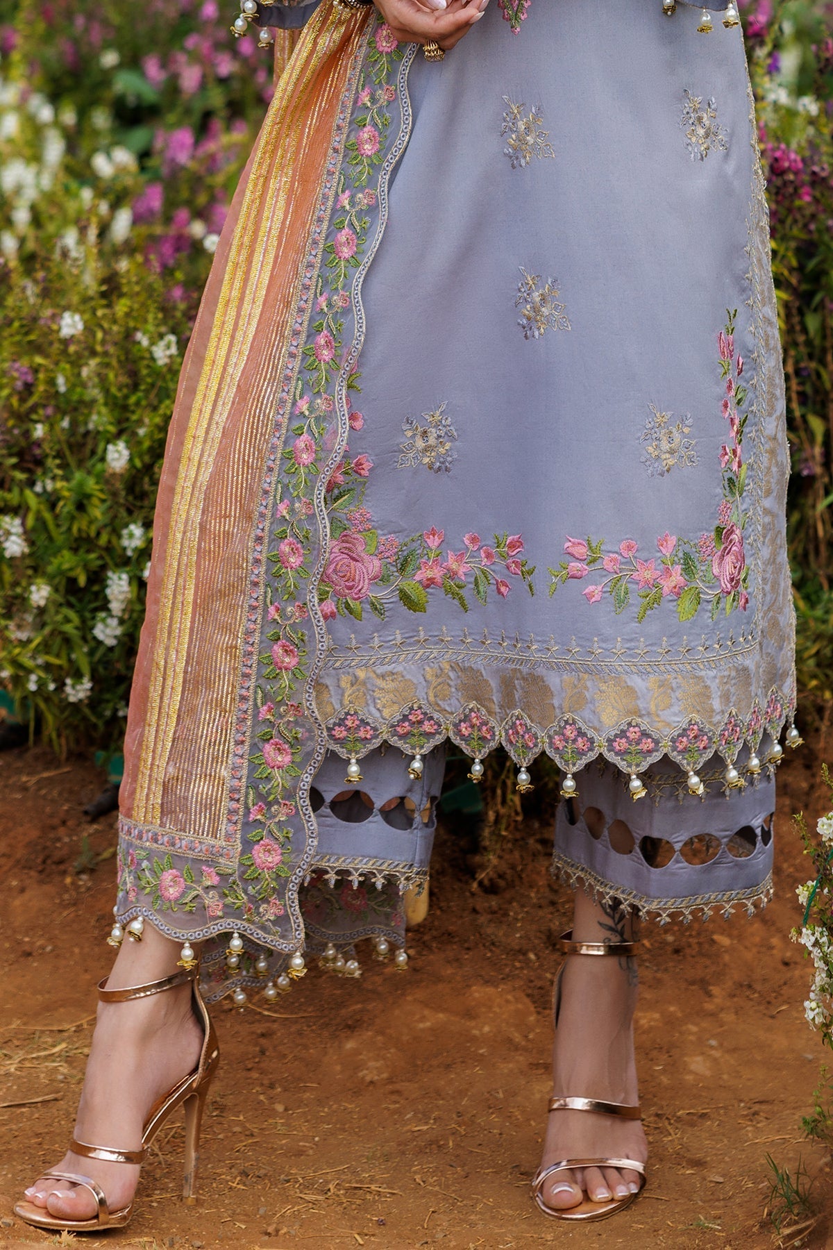 3-PC  Embroidered Lawn Collection Suit CZ5-05 P