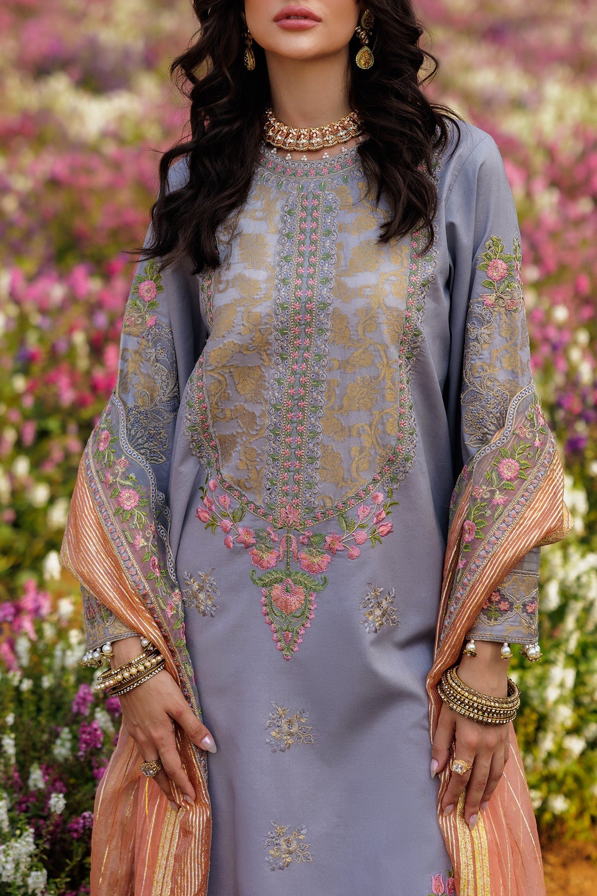 3-PC  Embroidered Lawn Collection Suit CZ5-05 P