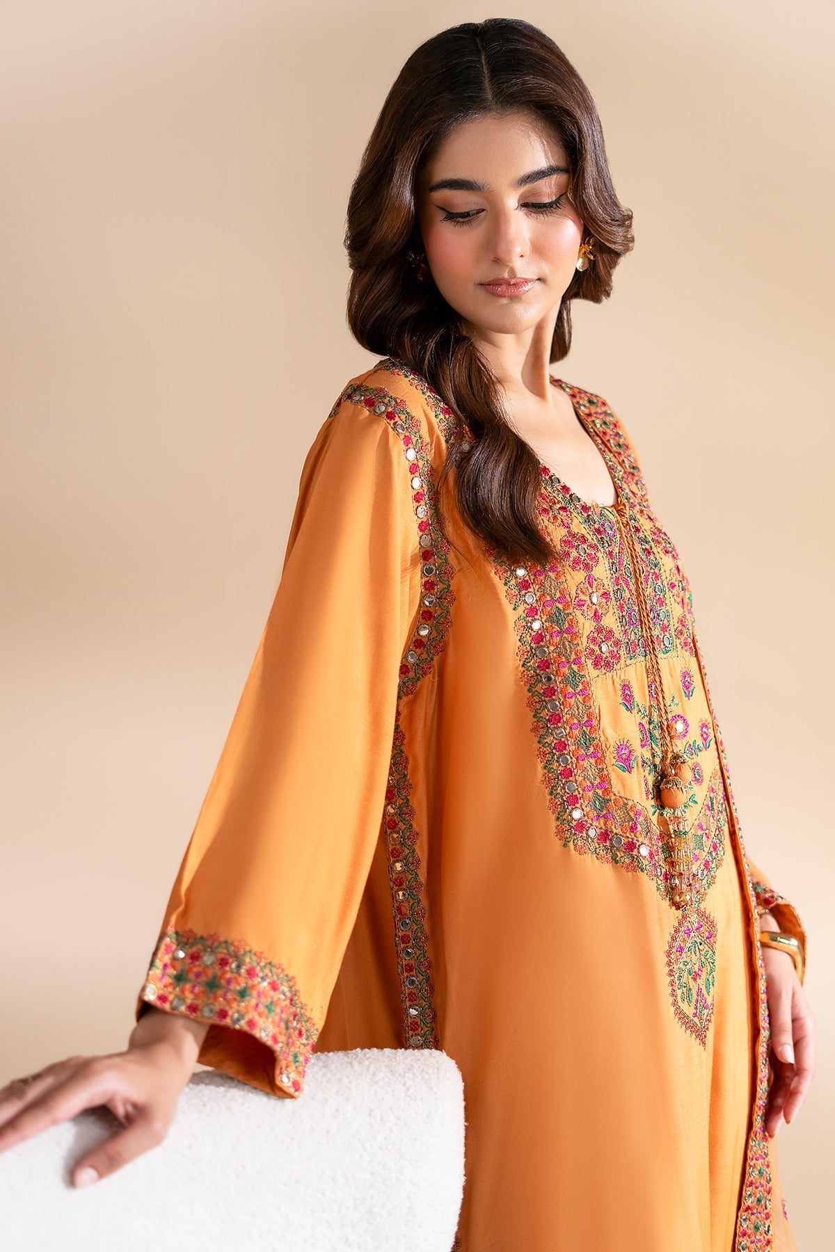 3-PC Embroidered Silk  CMA-6-360
