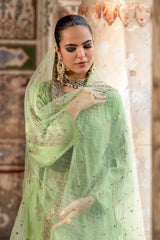 3-PC Embroidered Raw Silk CMA-6-413