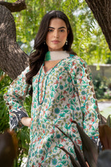 3-PC Stitched Printed Lawn  CP6-27P