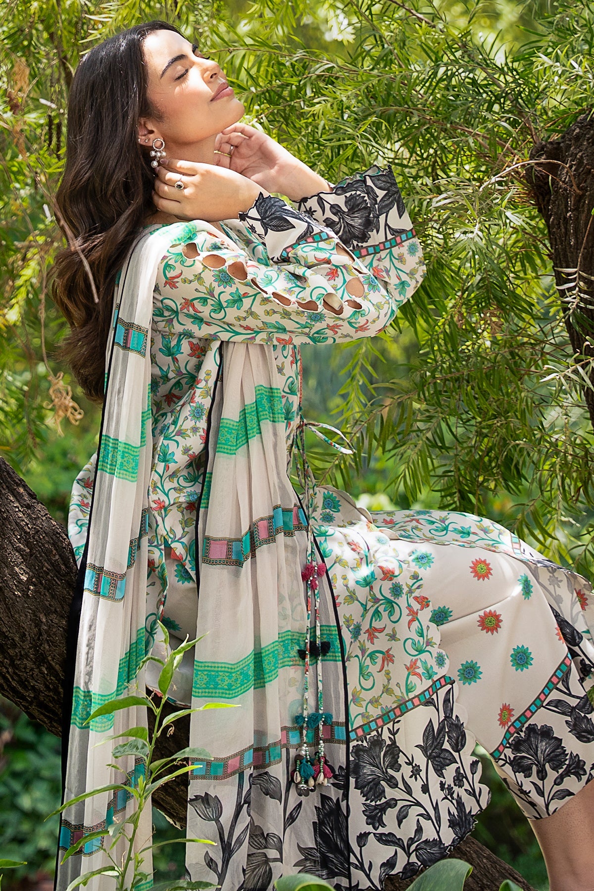 3-PC Stitched Printed Lawn  CP6-27P